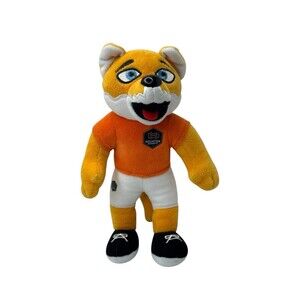Houston Dynamo FC Diesel Fox Mascot 8" Stuffed Animal Toy Soccer MLS Orange